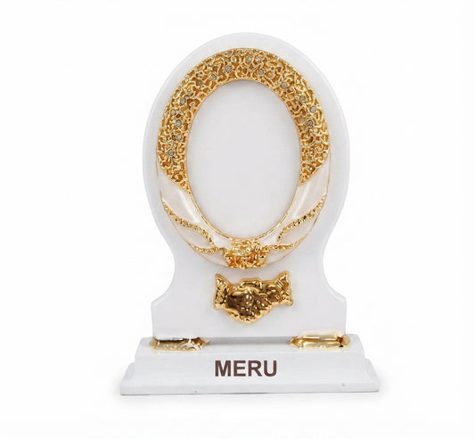 Elegant Wooden Photo Frame Memento Award Trophy 3141 white - Meru Trophy