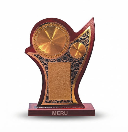 Custom Wooden Memento - Corporate Awards & Recognition Awards 732 - Meru Trophy