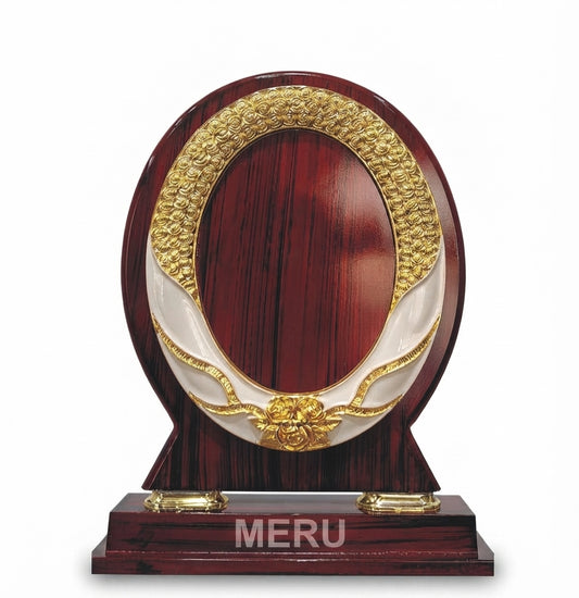 Wooden Appreciation Award Memento with Gold Accent 3143 - Meru Trophy