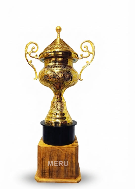 Elegant Gold Metal Cup Trophy 806-Gold-1 - Meru Trophy