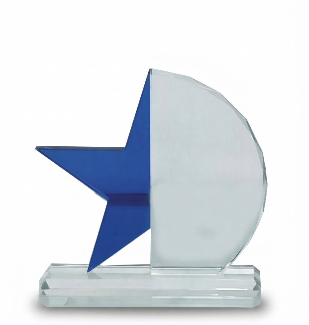 Crystal Star Trophy - Custom Recognition Award CST-33 - Meru Trophy