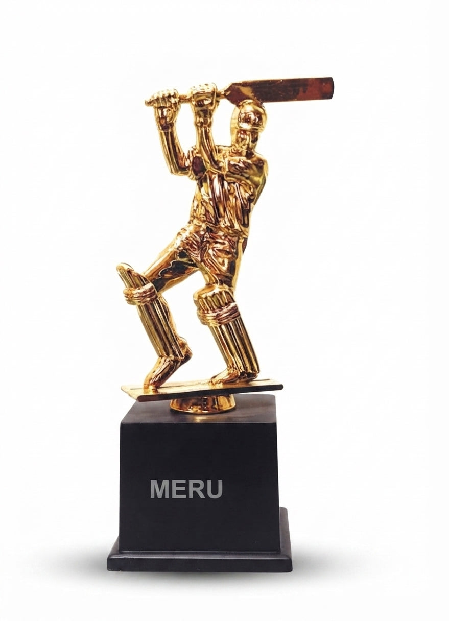 Cricket Trophy: Gold Batter Award | Custom Trophies 5526 - Meru Trophy