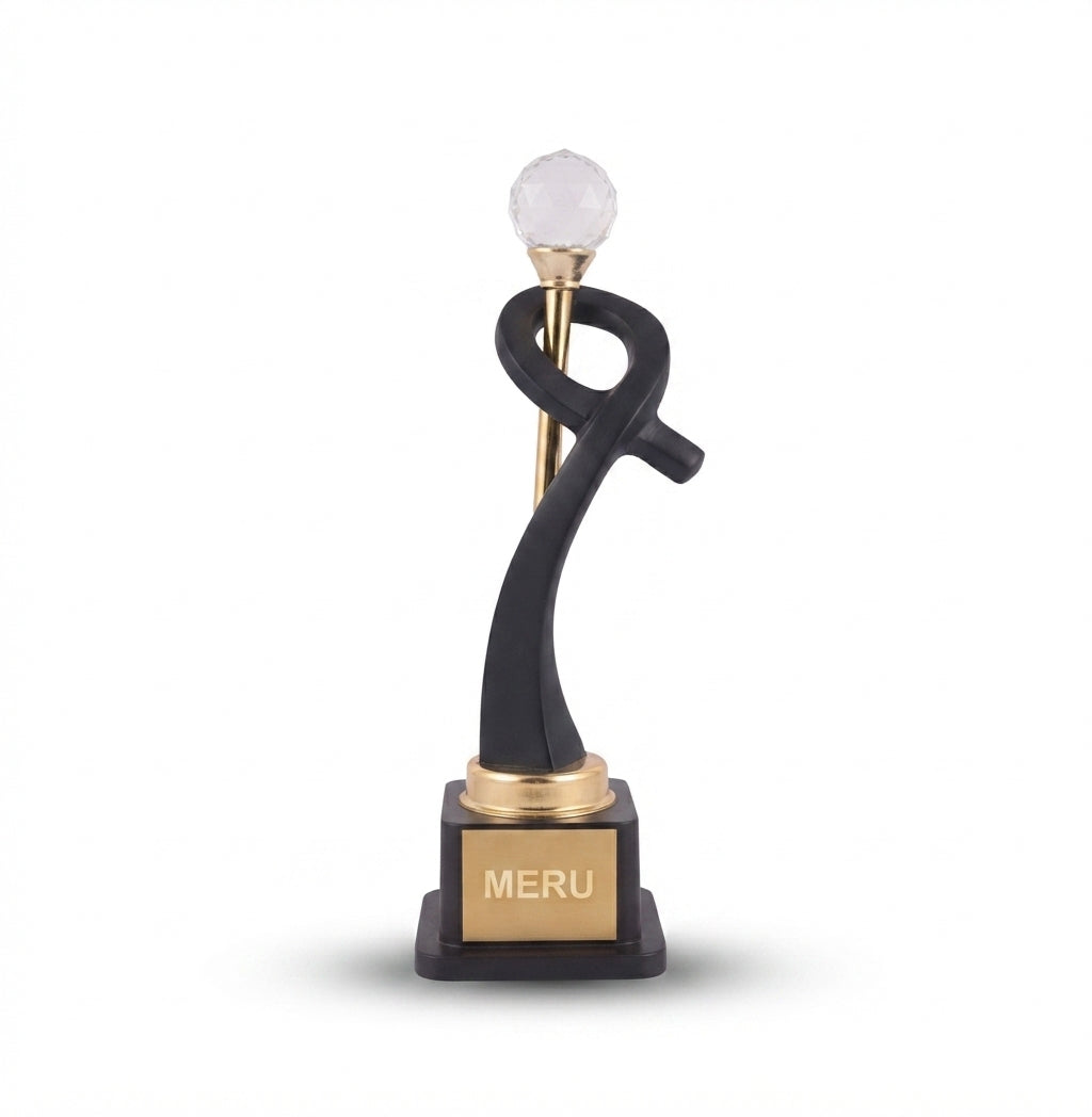 Elegant Award Trophy - Crystal Trophies JH105 - Meru Trophy