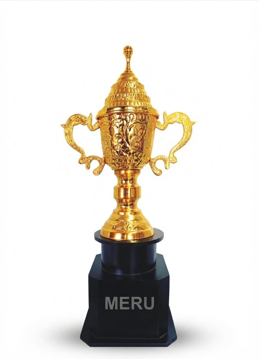 Metal Trophy Gold Metal Award Trophy AS 961 - Meru Trophy