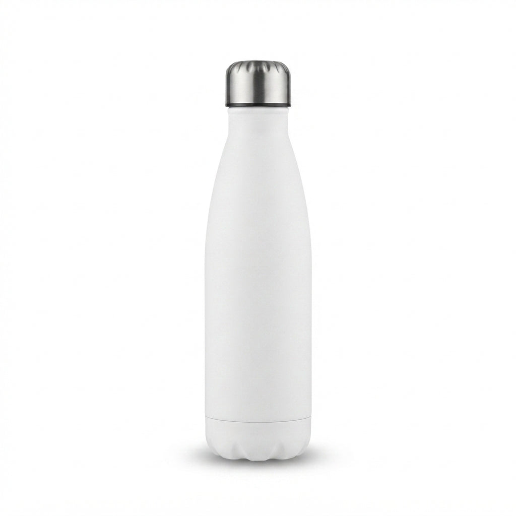 Cola-Shaped Vacuum Bottle - White - Meru Trophy corporate gifting