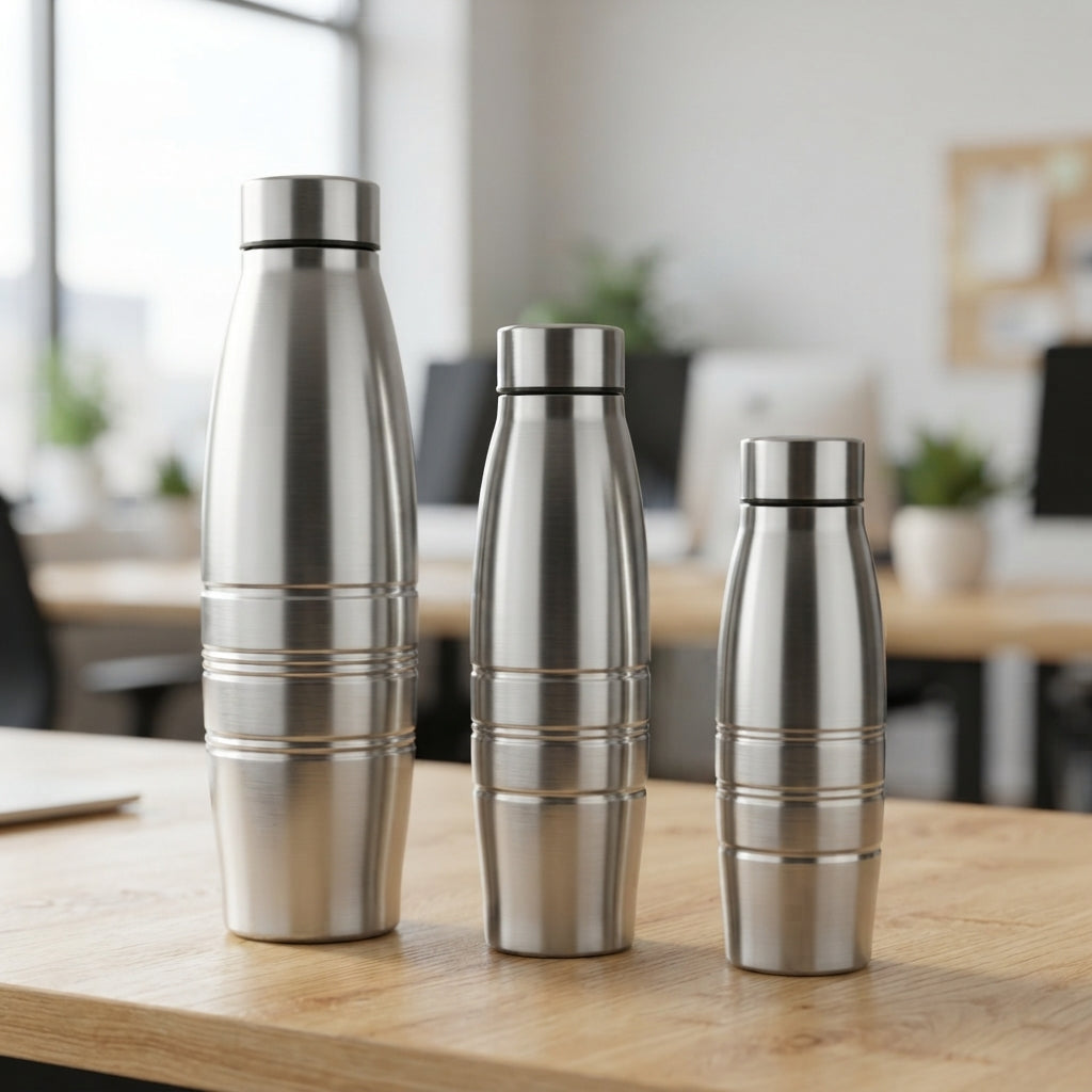 Stainless Steel Water Bottle - lifestyle - Meru Trophy corporate gifting