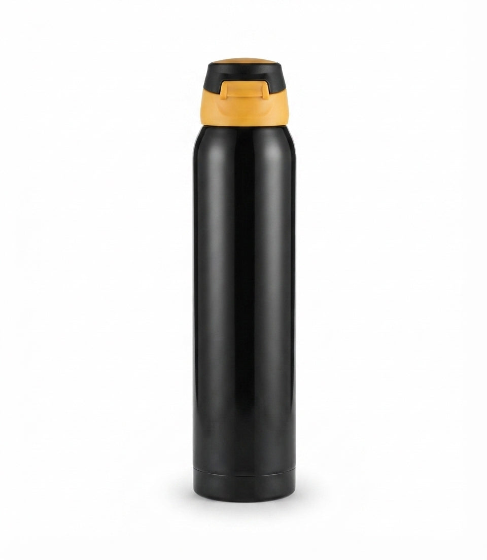 Sports Sipper Vacuum Bottle - Black - Meru Trophy corporate gifting