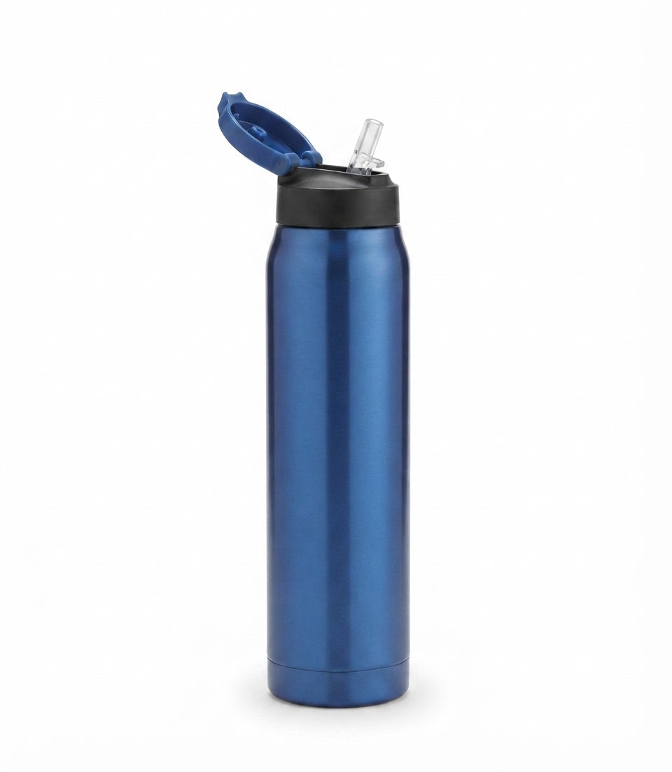 Sports Sipper Vacuum Bottle - Blue - Meru Trophy corporate gifting