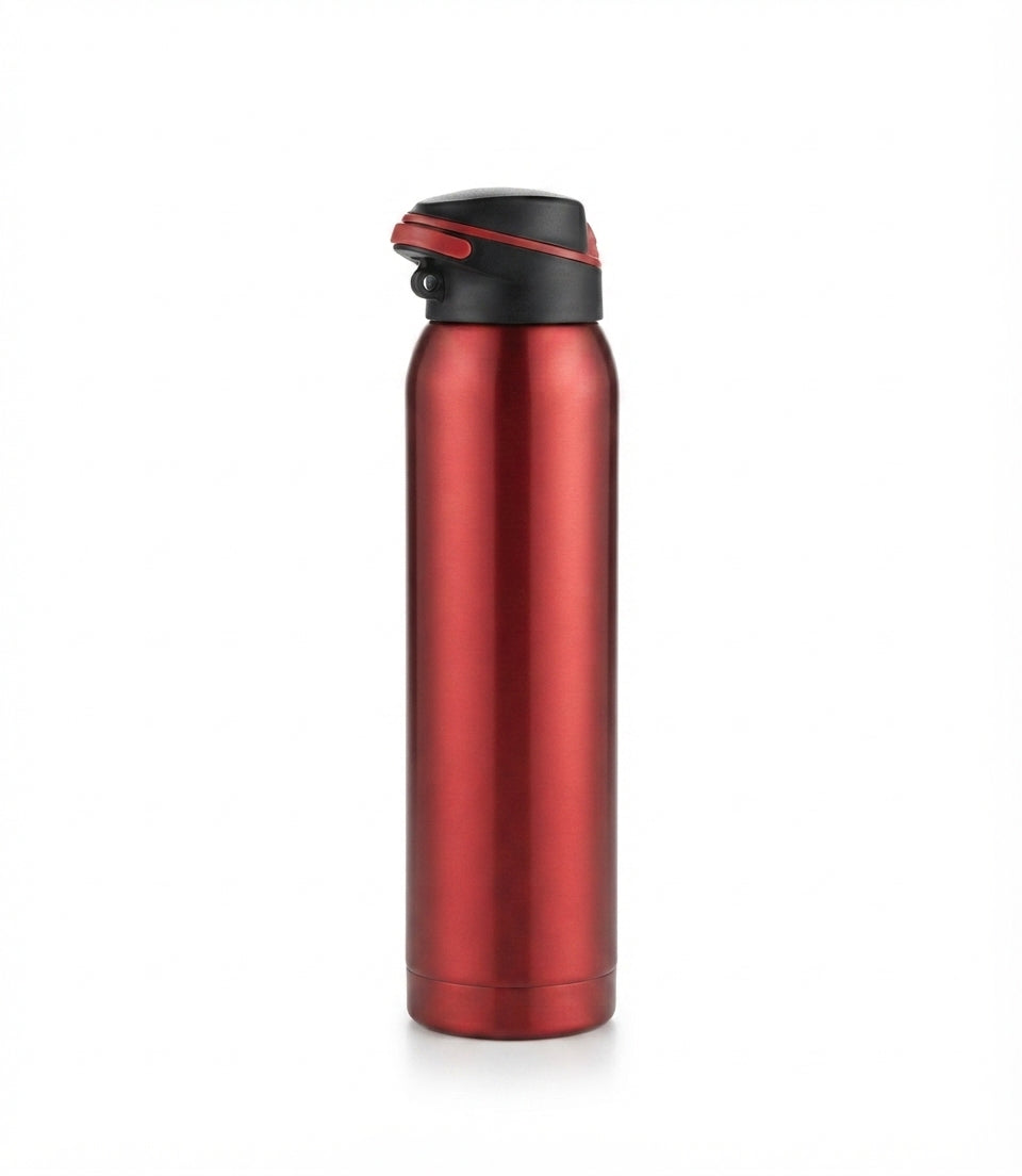Sports Sipper Vacuum Bottle - Red - Meru Trophy corporate gifting