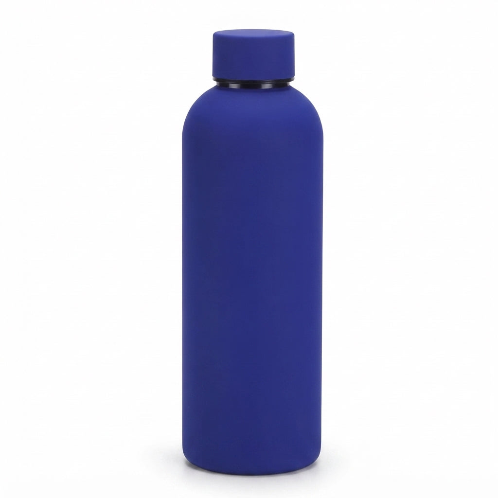 Matte Round Bottle - Blue - Meru Trophy corporate gifting