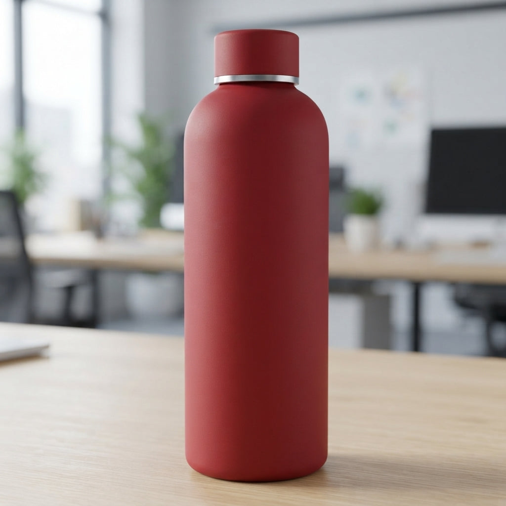 Matte Round Bottle - lifestyle - Meru Trophy corporate gifting