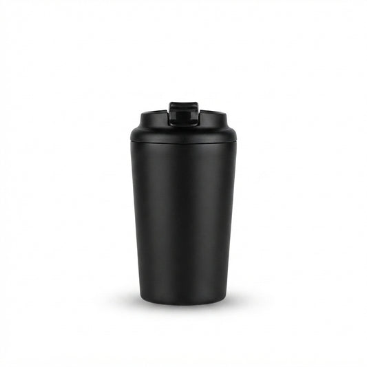 Compact Vacuum Coffee Tumbler - Black - Meru Trophy corporate gifting