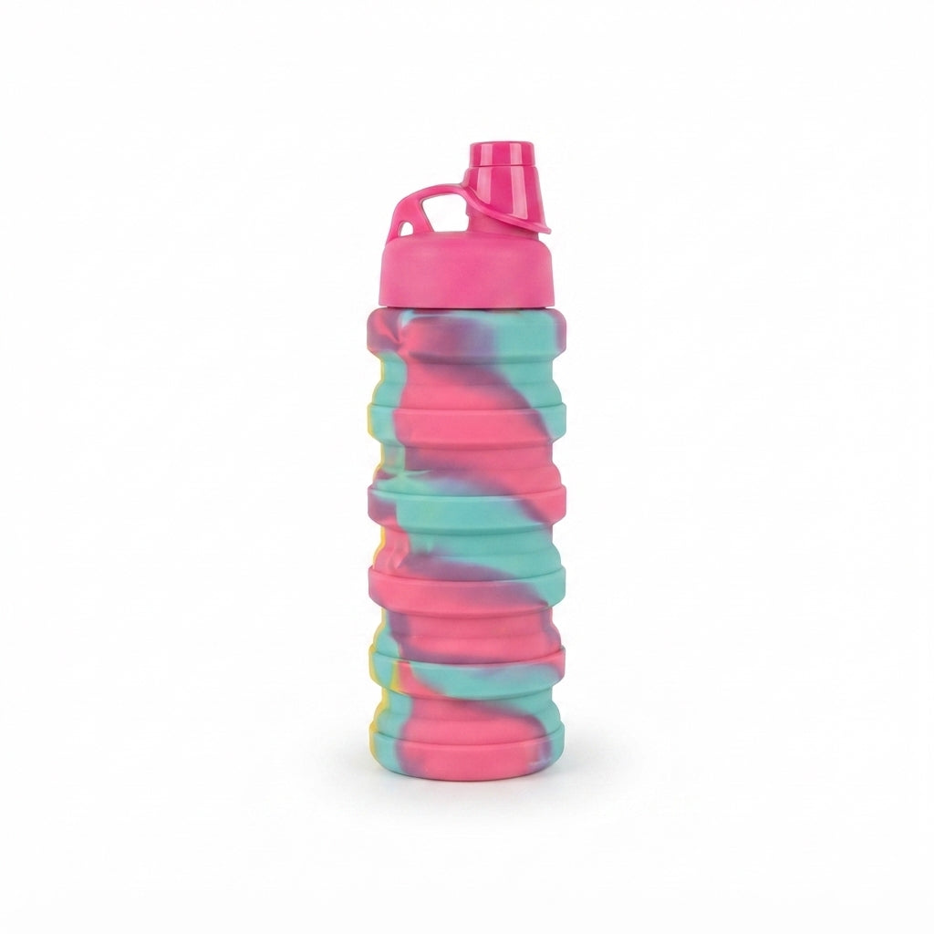Collapsible Silicone Bottle - Multicolor - Meru Trophy corporate gifting
