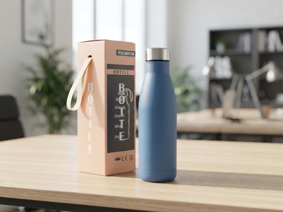 Cola-Shaped Steel Bottle with Gift Box - lifestyle - Meru Trophy corporate gifting
