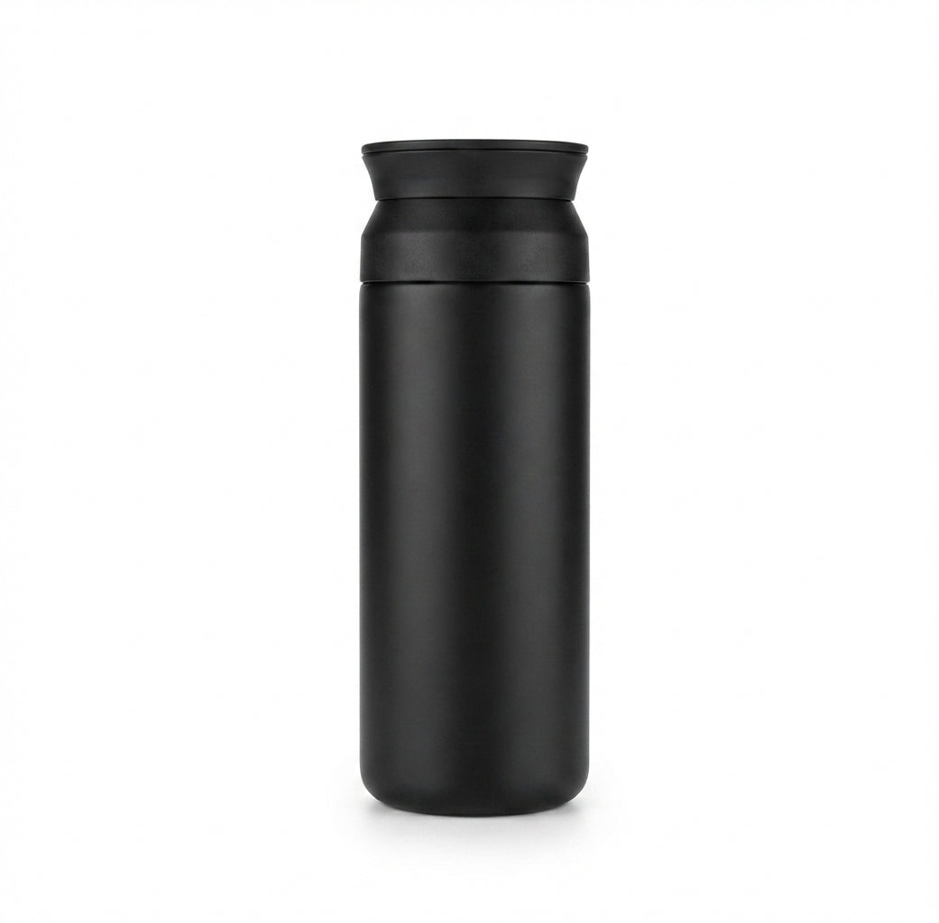 Slim Minimalist Vacuum Tumbler - Black - Meru Trophy corporate gifting