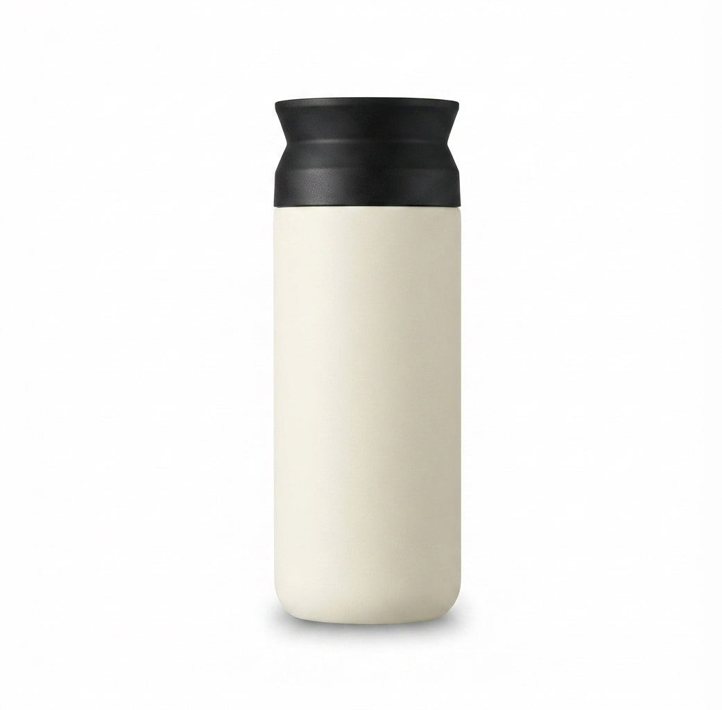 Slim Minimalist Vacuum Tumbler - Cream - Meru Trophy corporate gifting