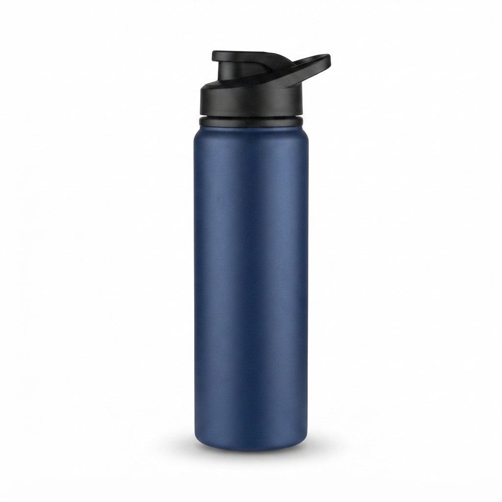 Aluminium Sipper Bottle - Navy - Meru Trophy corporate gifting