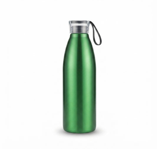 Cola-Shaped Aluminium Bottle - Green - Meru Trophy corporate gifting
