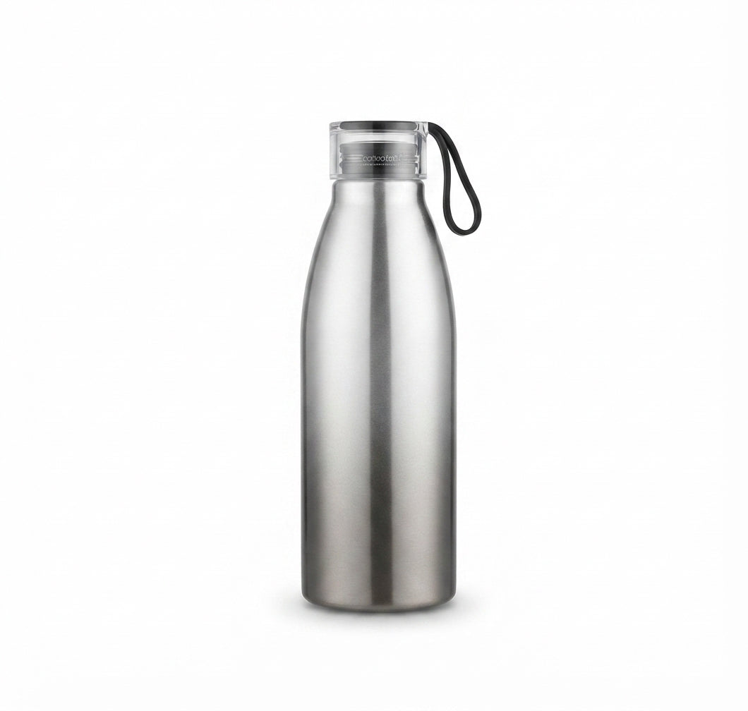 Cola-Shaped Aluminium Bottle - Silver - Meru Trophy corporate gifting