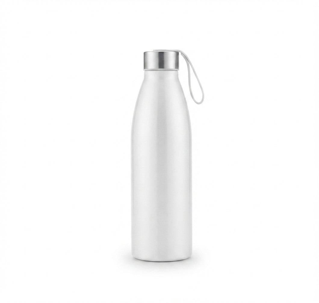 Cola-Shaped Aluminium Bottle - White - Meru Trophy corporate gifting