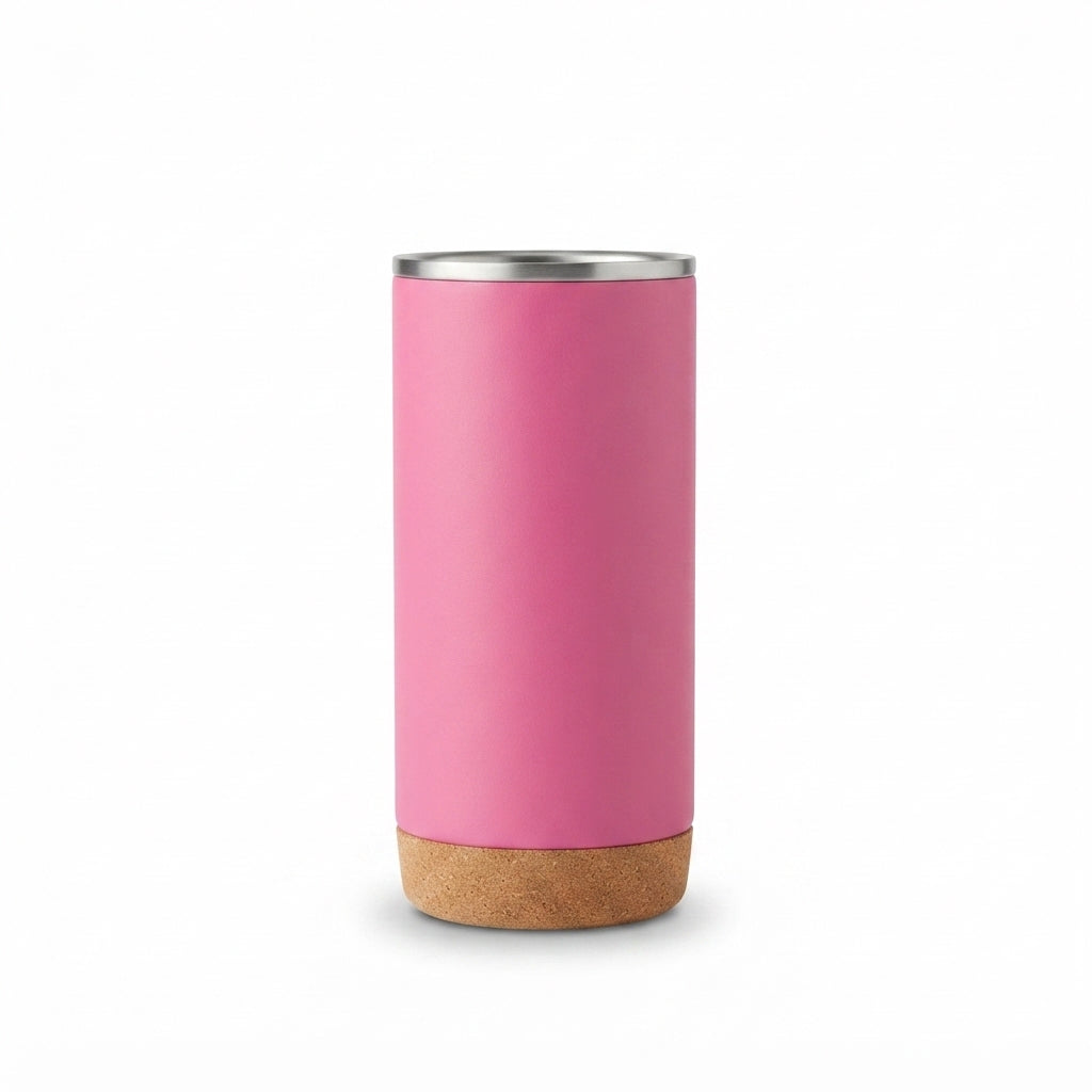Cork Base Insulated Tumbler - Pink - Meru Trophy corporate gifting