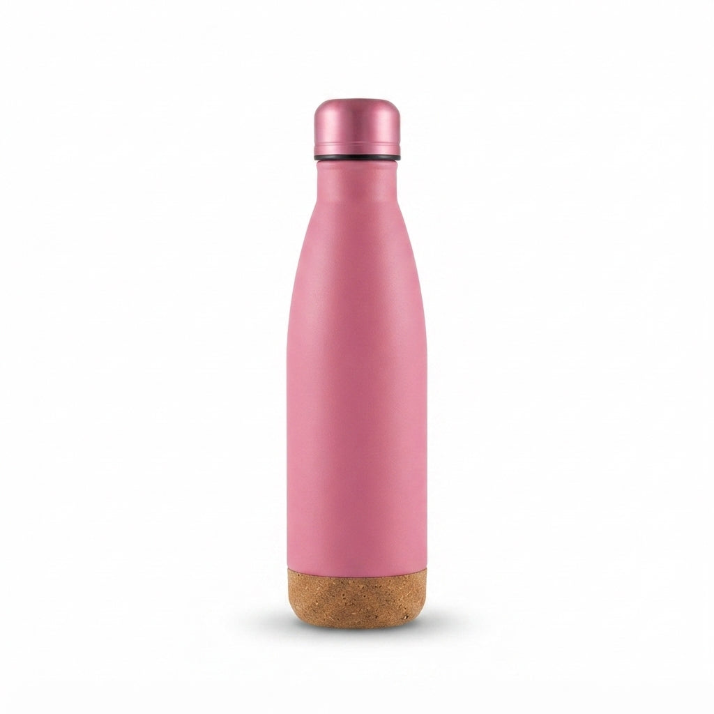 Cork Base Cola-Shaped Bottle - Pink - Meru Trophy corporate gifting
