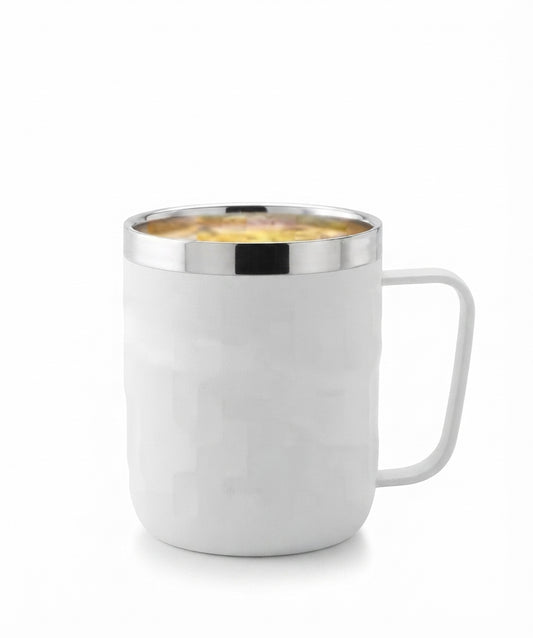 Coffee Mug with Lid - White - Meru Trophy corporate gifting