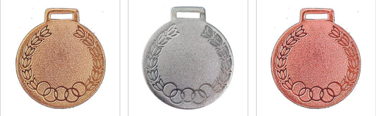 Gold Olympic-style medal; perfect for recognizing achievement.