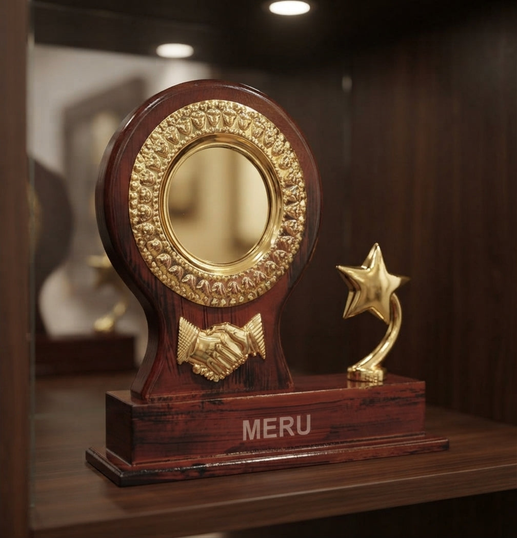 Custom Wooden Star Trophies and Awards 4228 alternate view - Meru Trophy