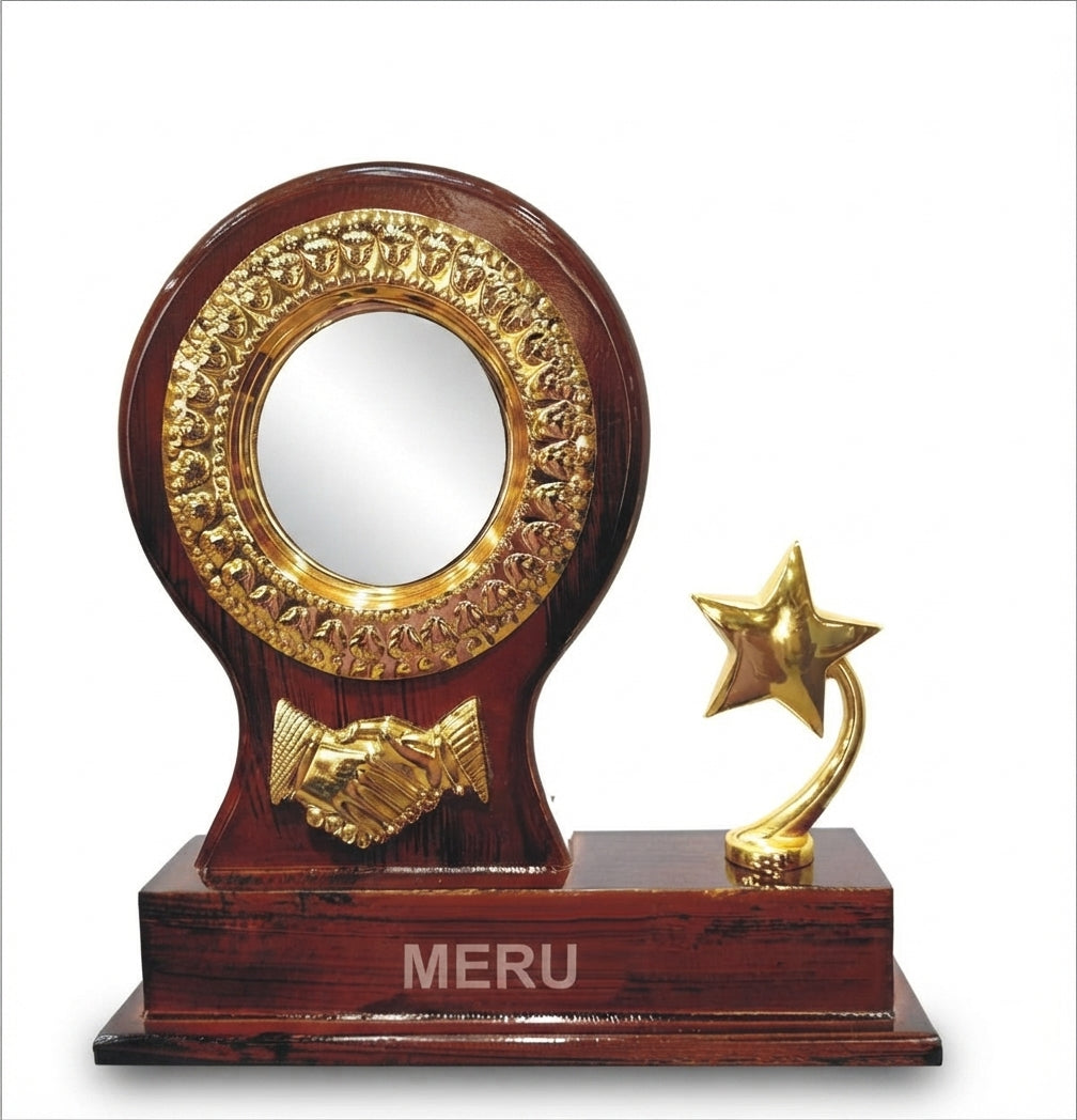 Custom Wooden Star Trophies and Awards 4228 - Meru Trophy