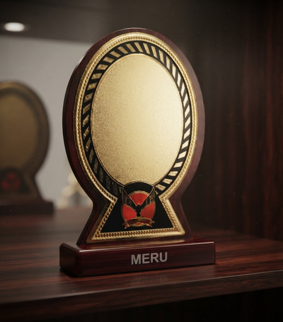 Wooden Memento Award Wooden Trophy 567 alternate view - Meru Trophy