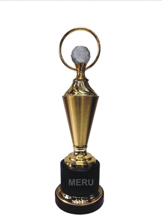 Premium Gold Crystal Award Trophy - Ideal for corporate recognition awards.